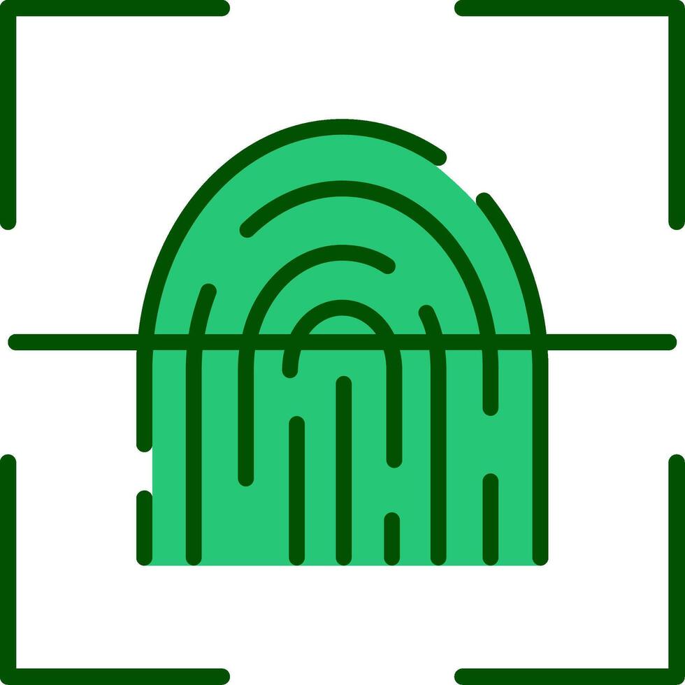 Fingerprint Scanner Vector Icon