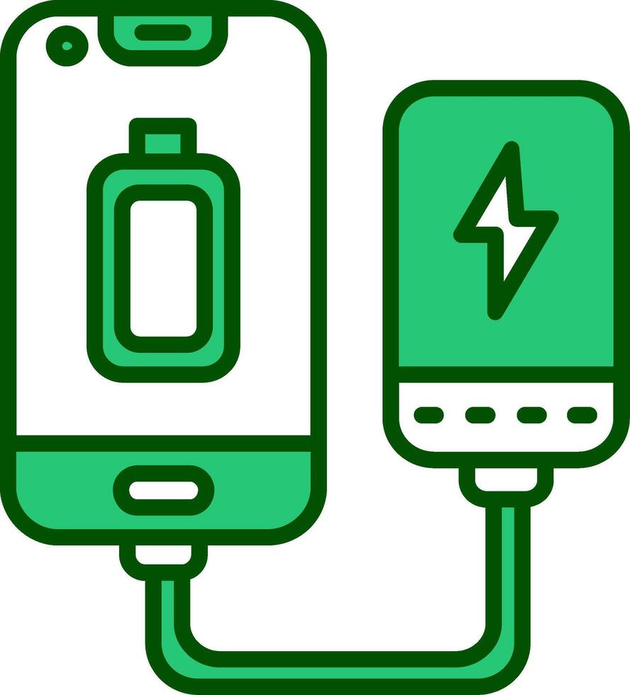 Portable Battery Vector Icon