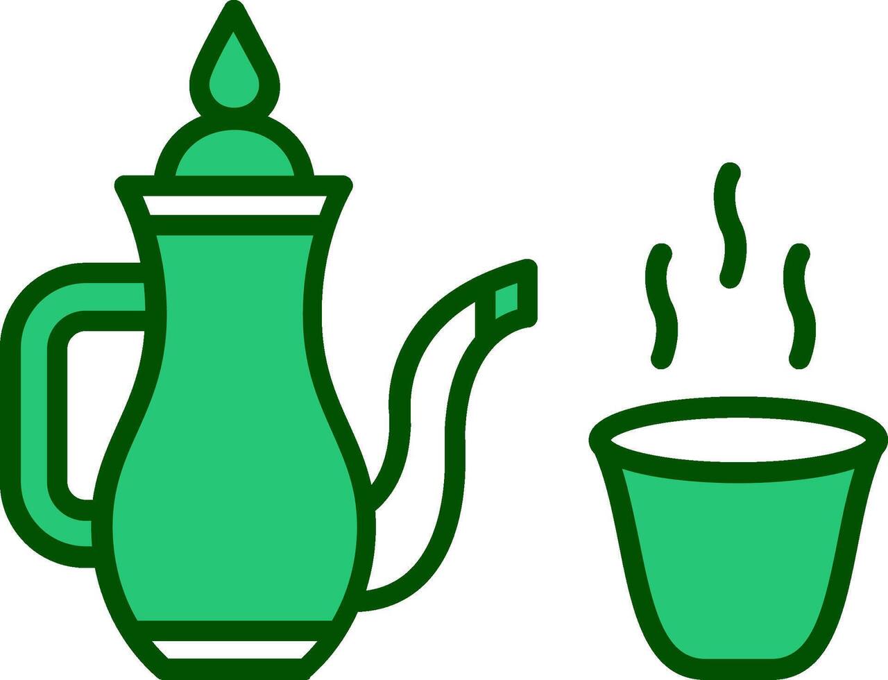 Arabic Coffee Vector Icon