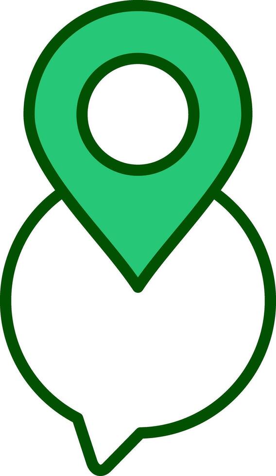 Chat Pin Vector Icon