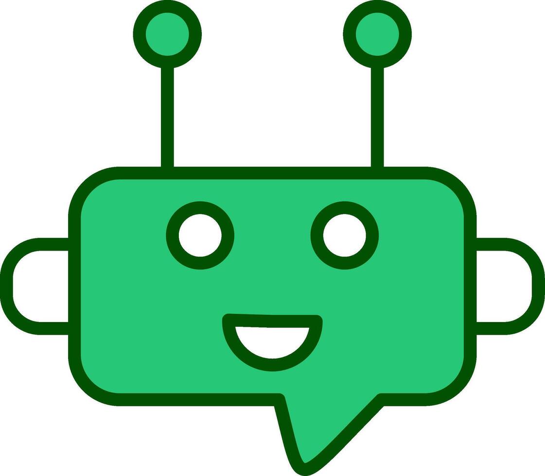 Robot Chat Vector Icon