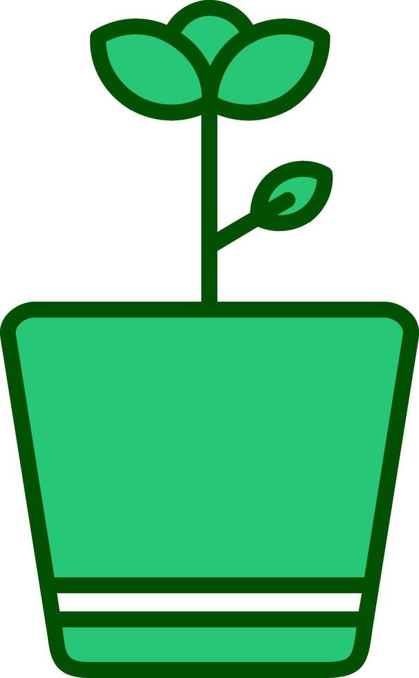 Flower Pot Vector Icon