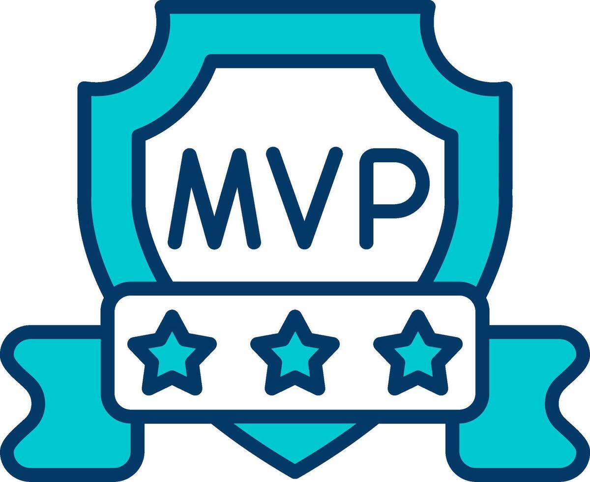 icono de vector de mvp