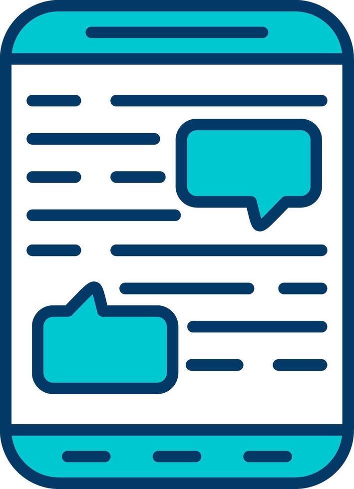 Mobile Chat Vector Icon