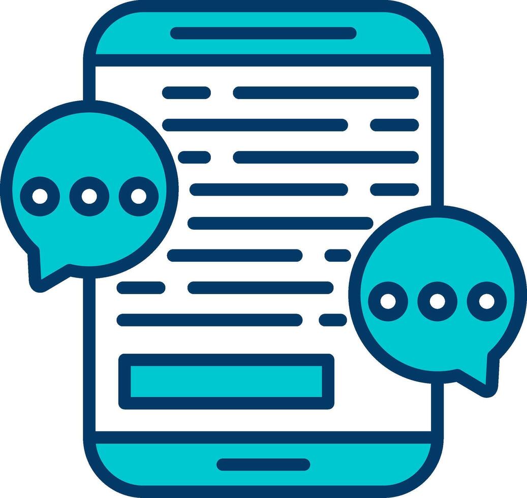 Mobile Chat Vector Icon