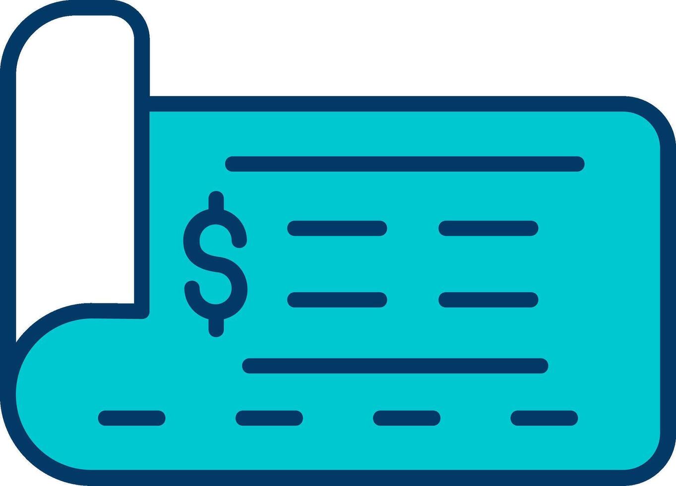 Bank Check Vector Icon