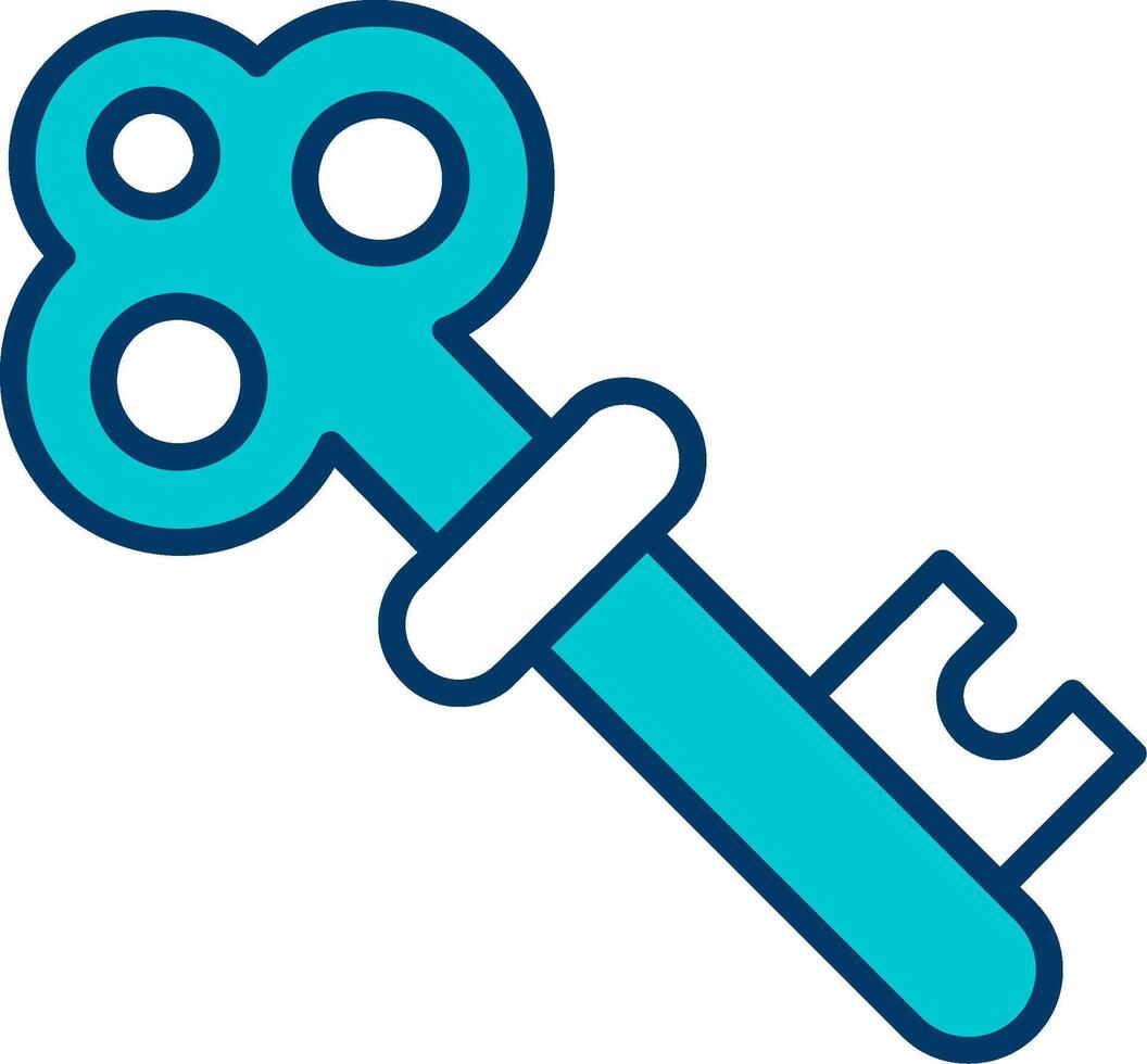 Old Key Vector Icon