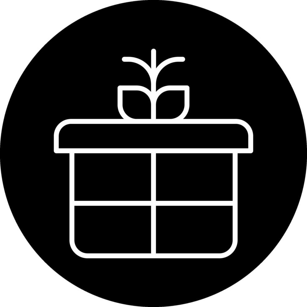 icono de vector de caja de regalo