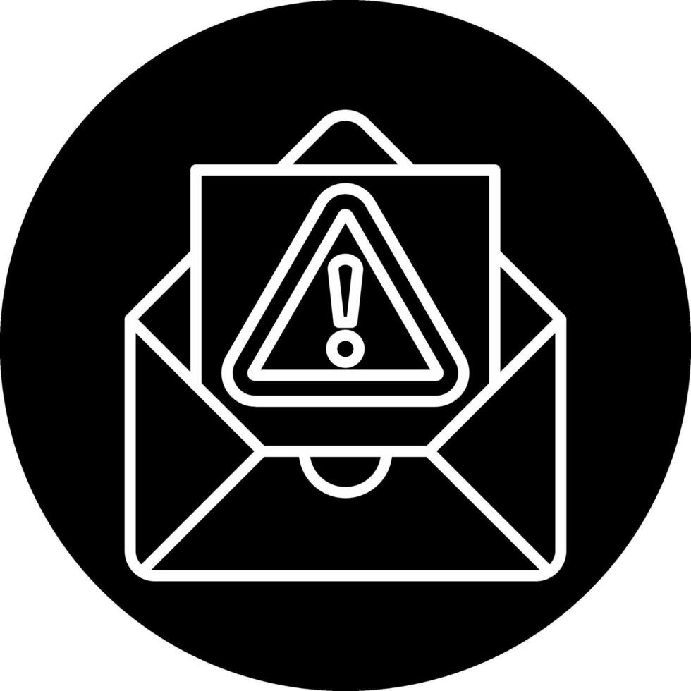 icono de vector de correo no deseado