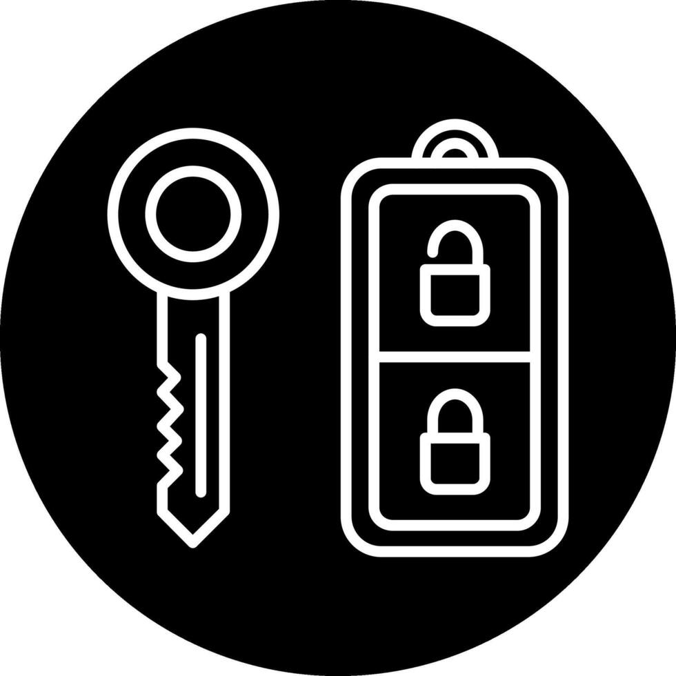 Car Key Vector Icon