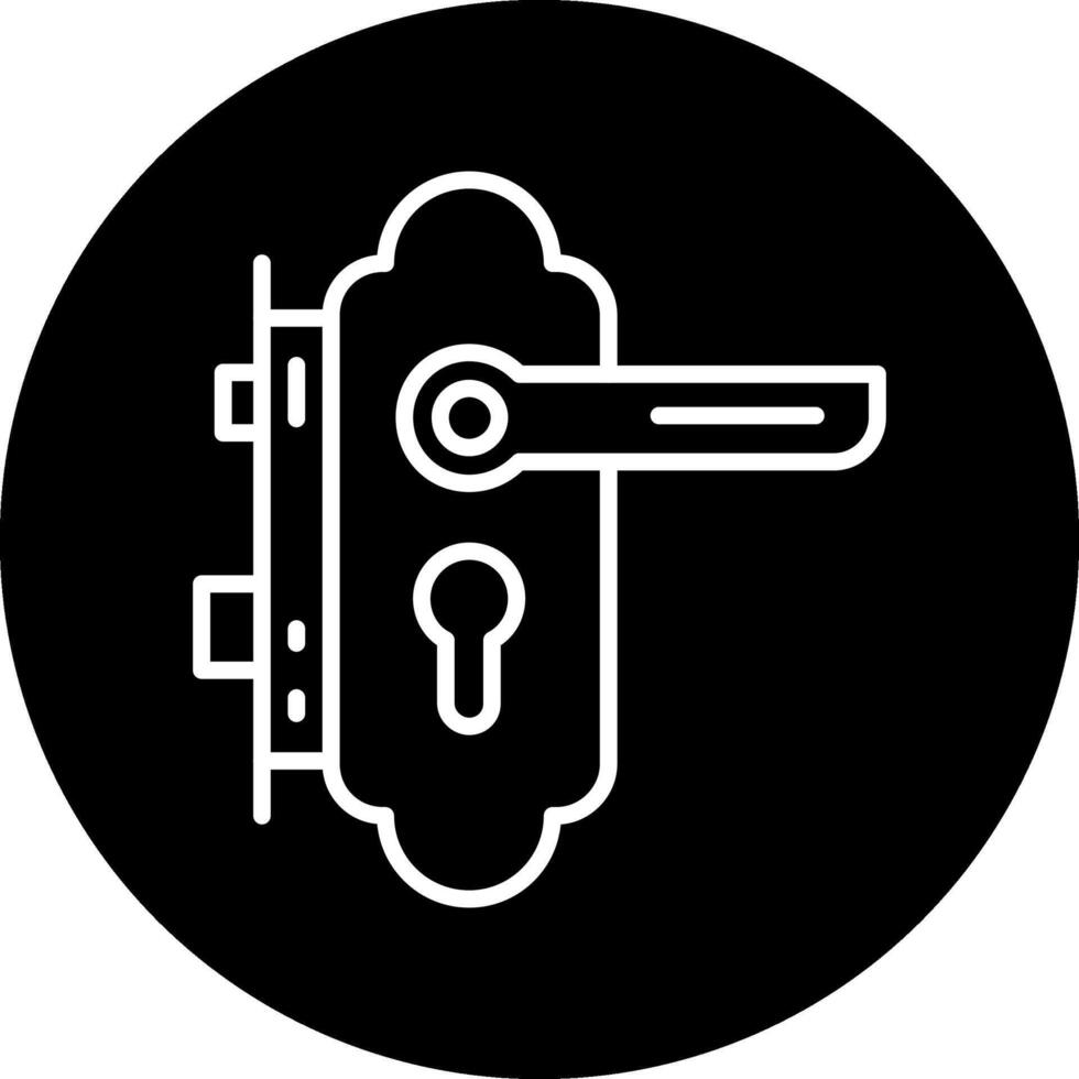cerradura de la puerta vector icono