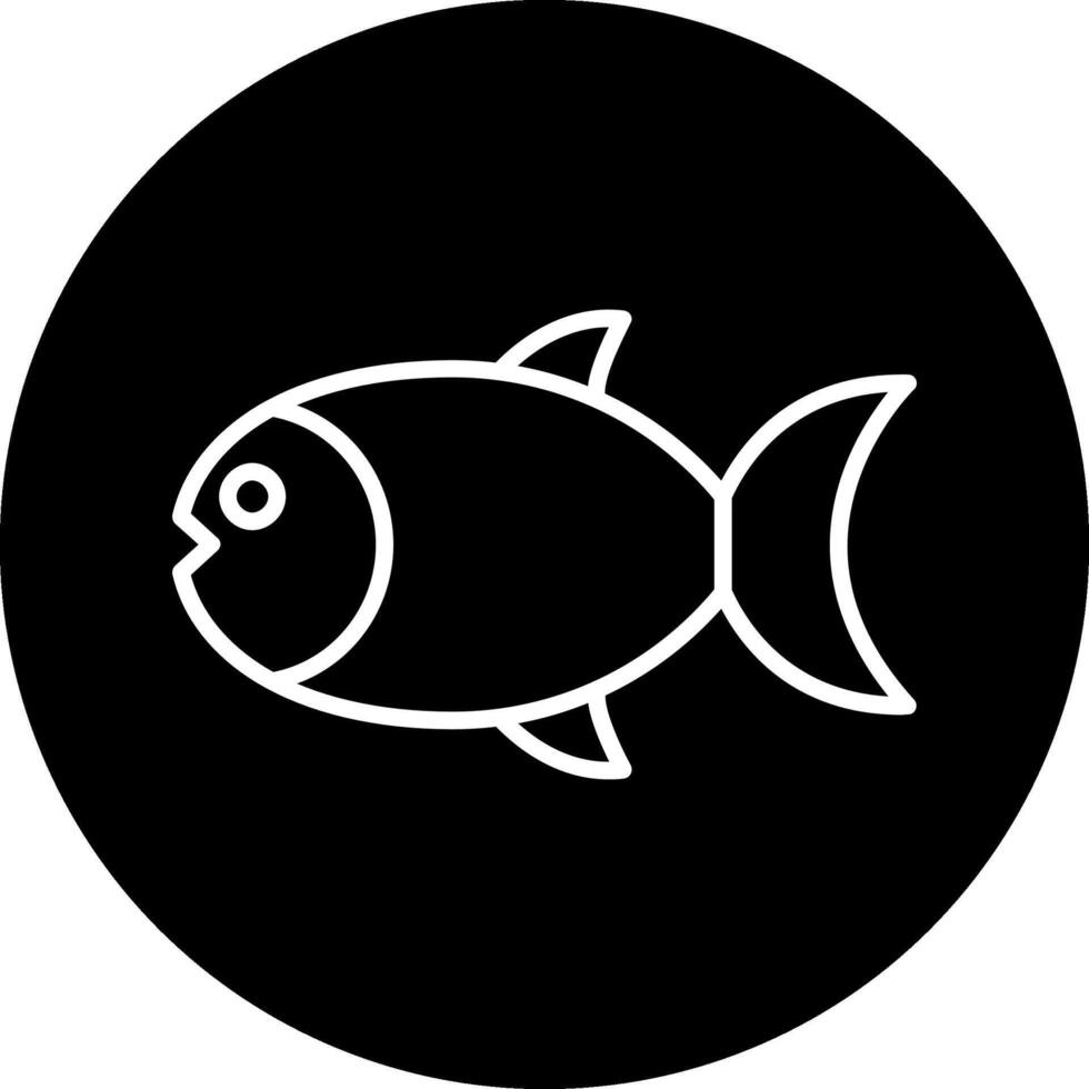 icono de vector de pescado