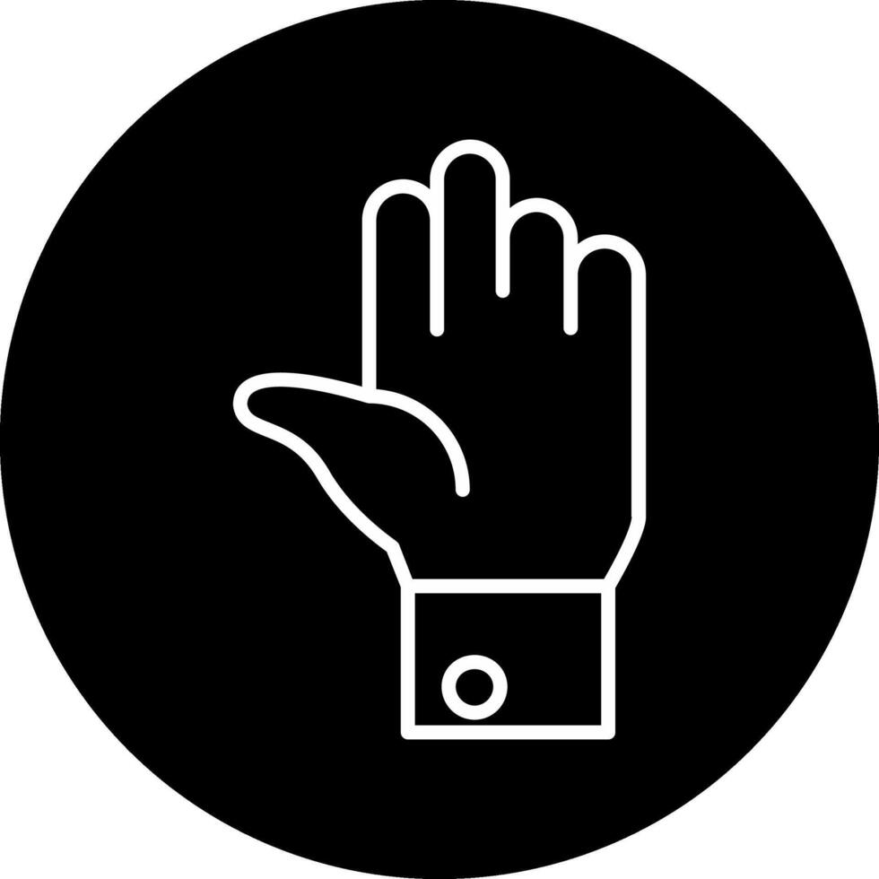 icono de vector de mano