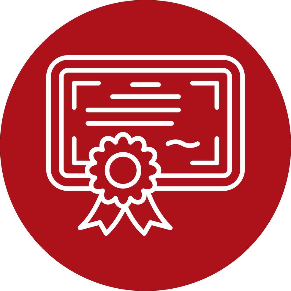 icono de vector de certificado