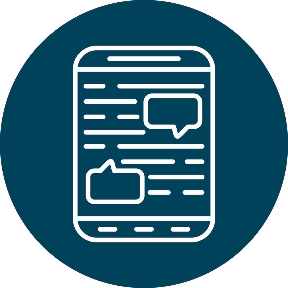 Mobile Chat Vector Icon