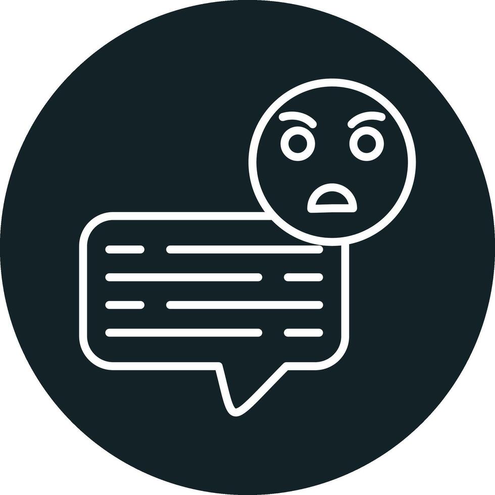 Angry Chat Vector Icon