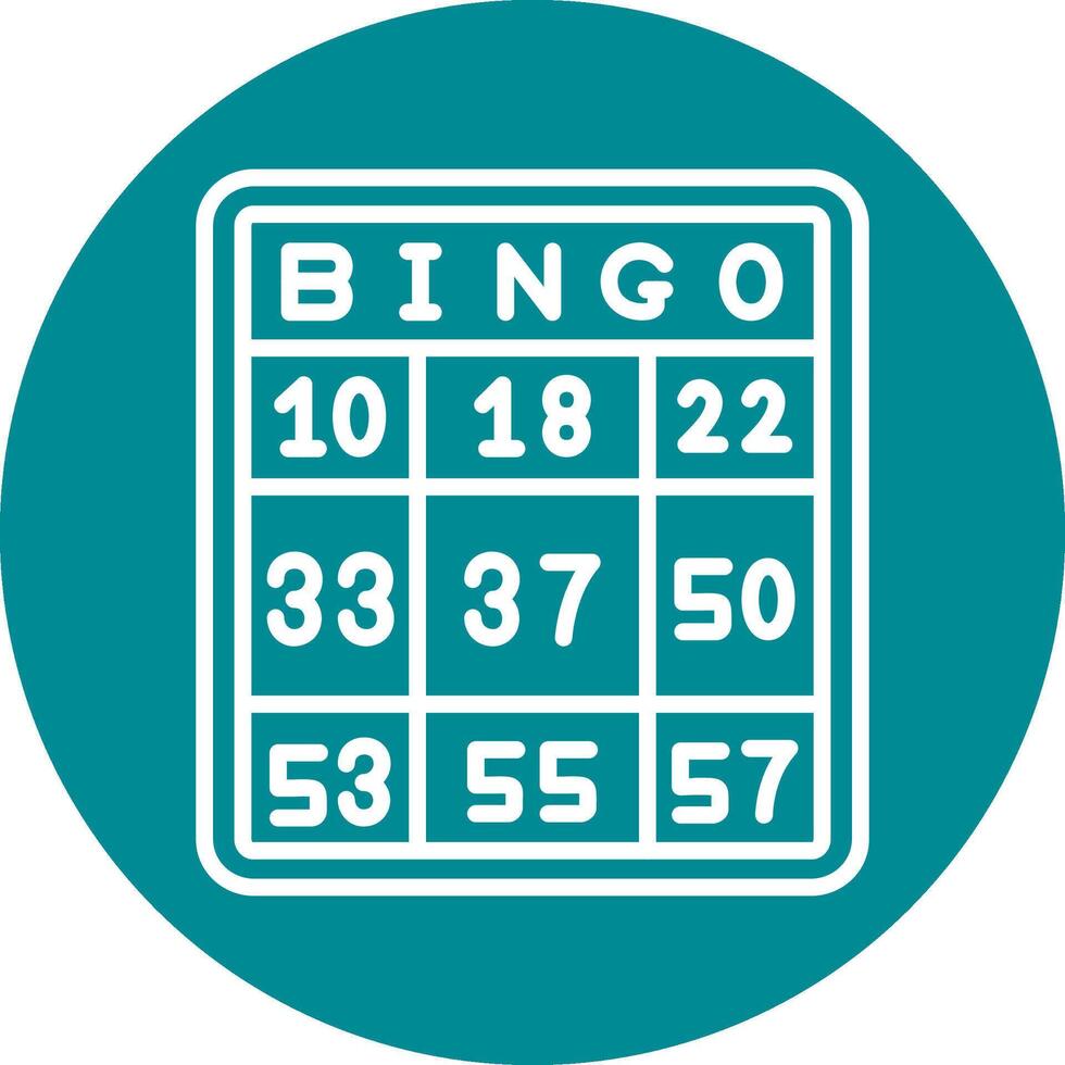 icono de vector de bingo