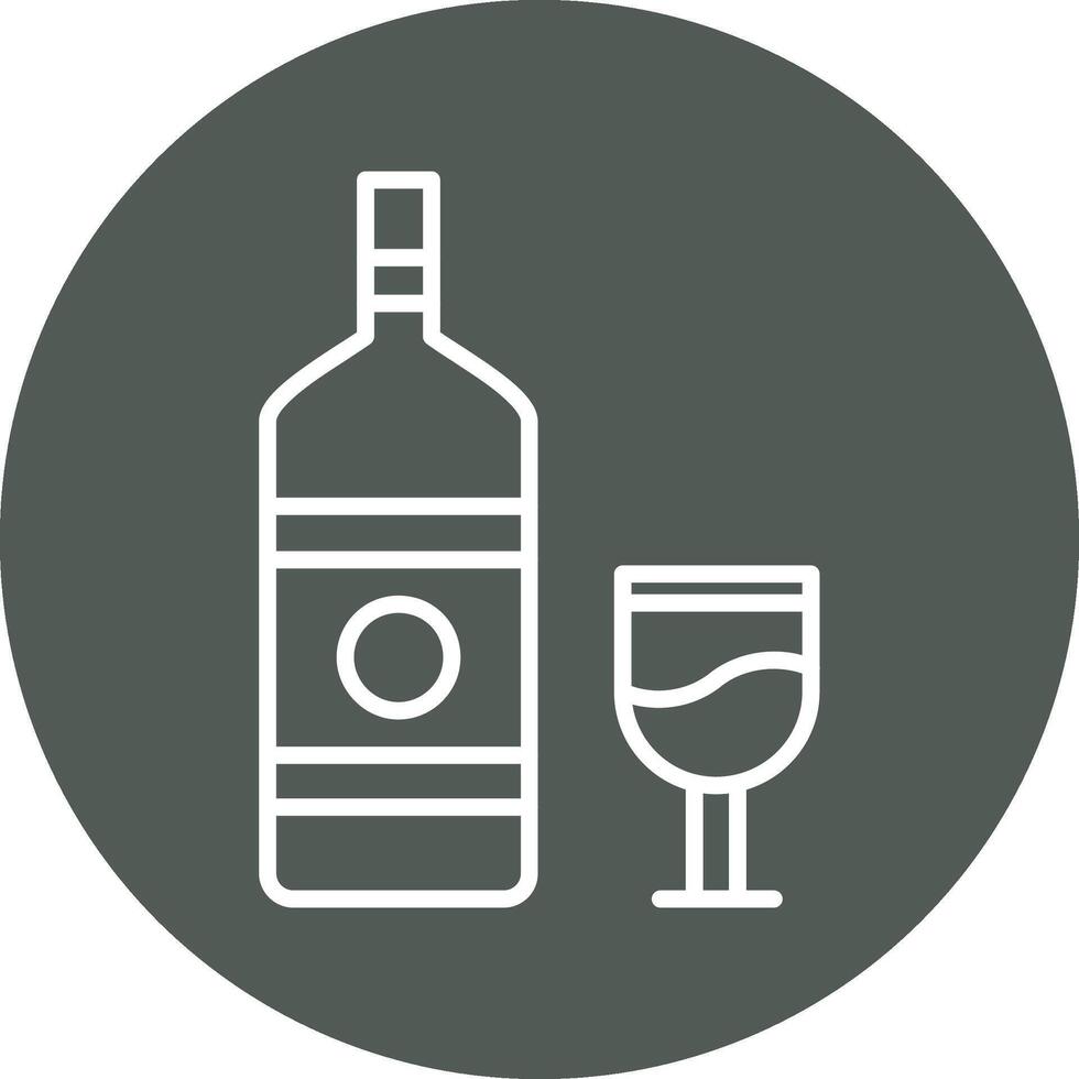 alcohólico bebida vector icono