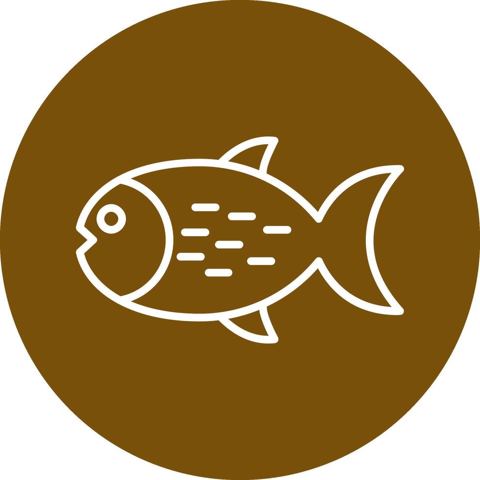 icono de vector de pescado