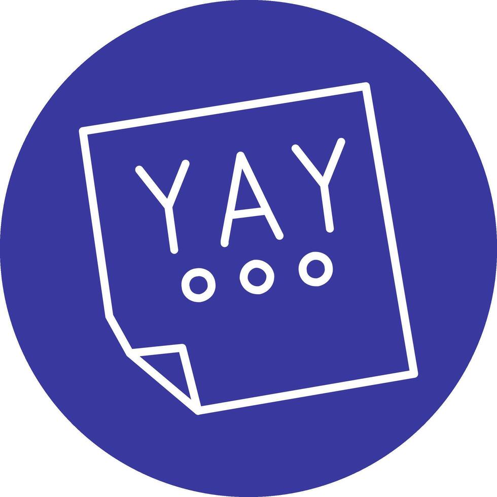 Yay Vector Icon