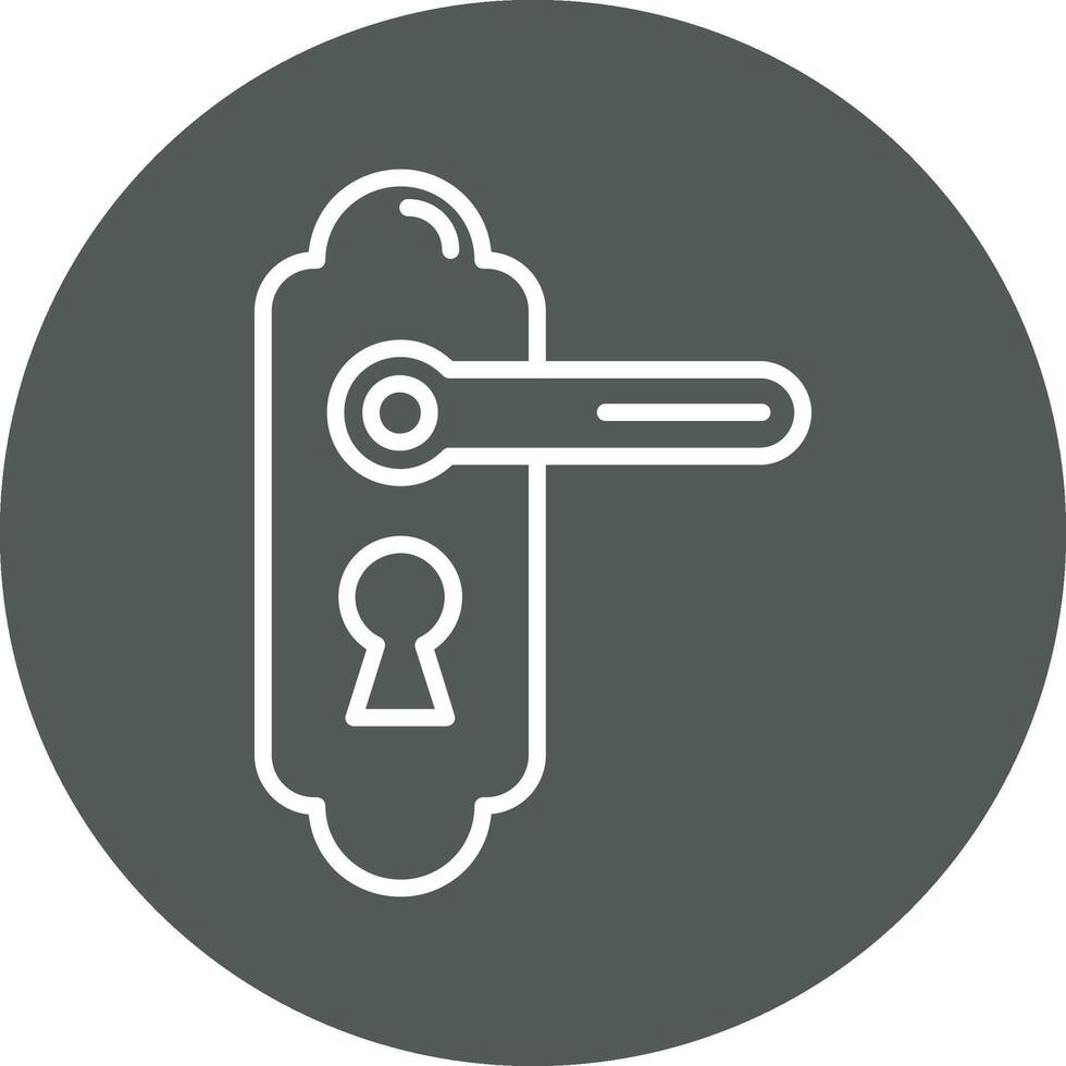 Door lock Vector Icon