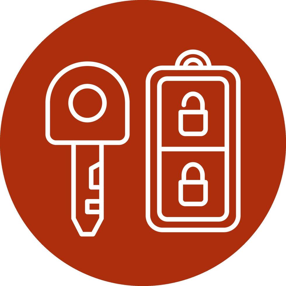 Car Key Vector Icon