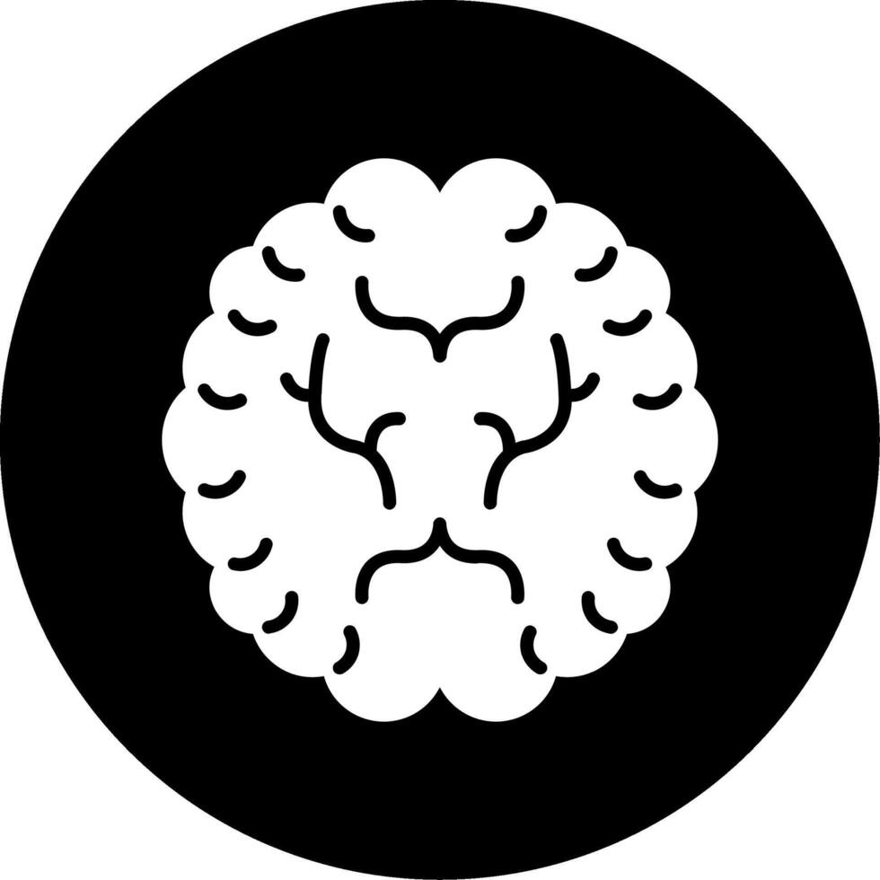 icono de vector de cerebro humano