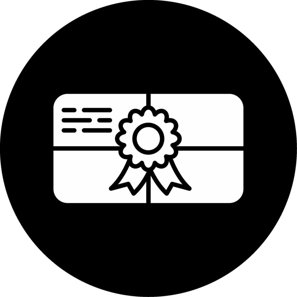 icono de vector de tarjeta de regalo