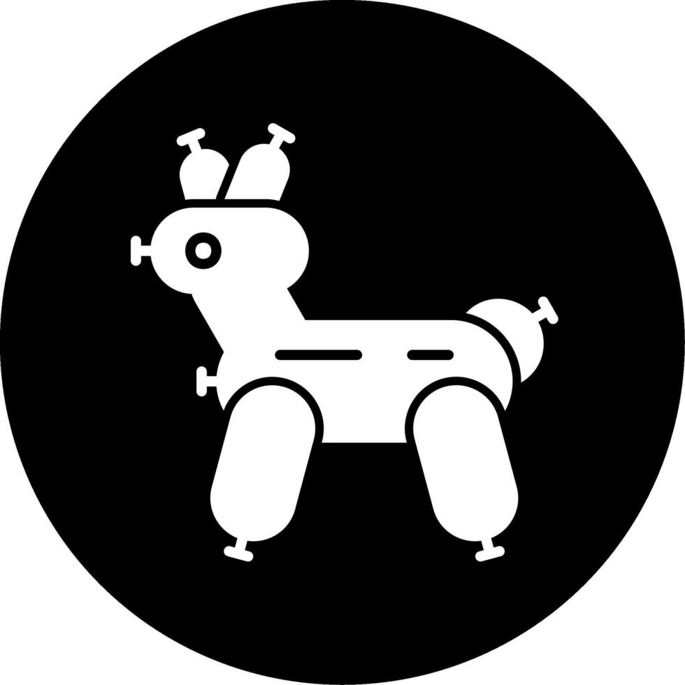 icono de vector de perro globo