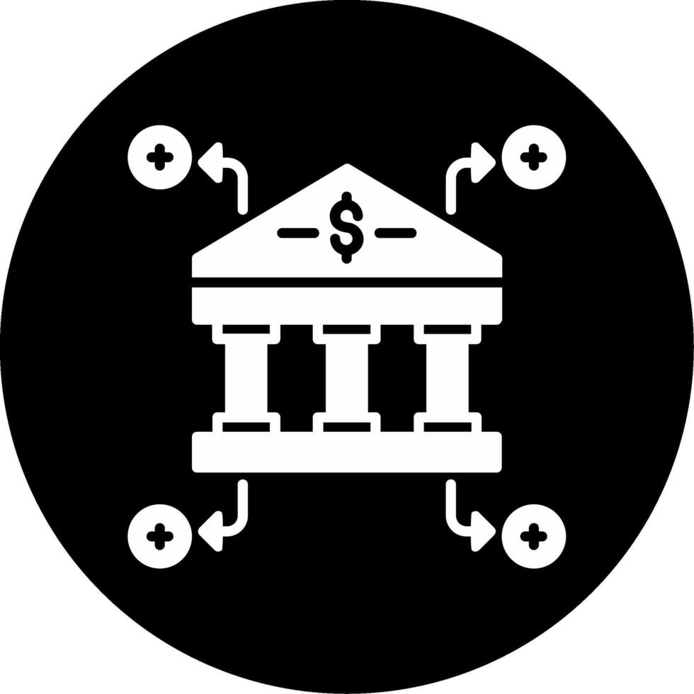 icono de vector de banco