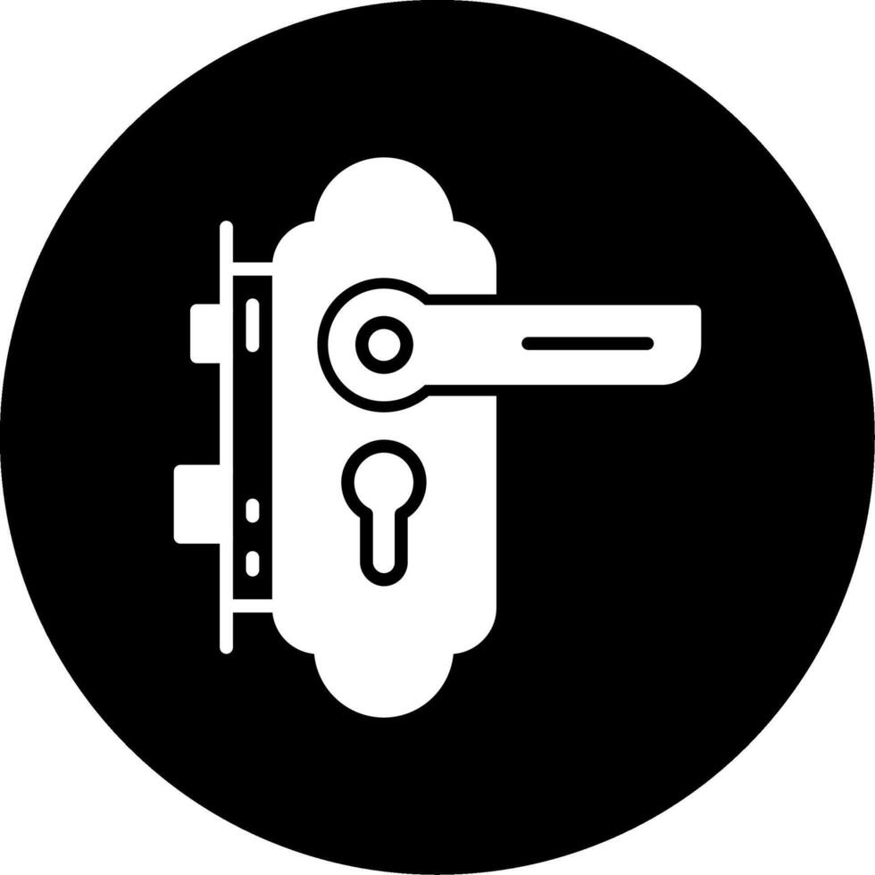 cerradura de la puerta vector icono