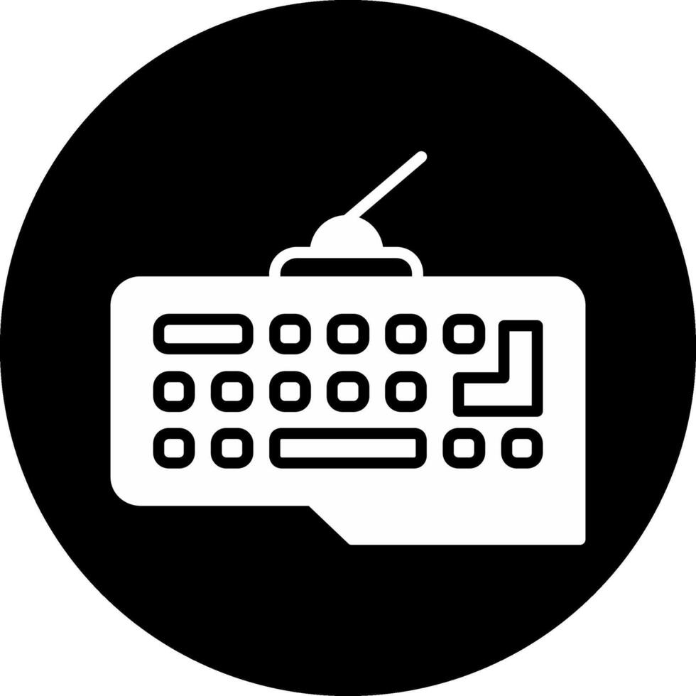 icono de vector de teclado