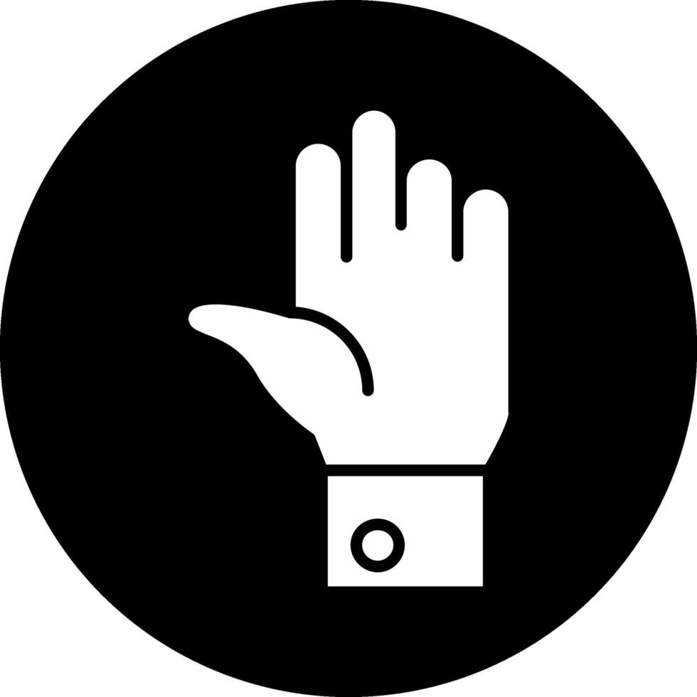 icono de vector de mano