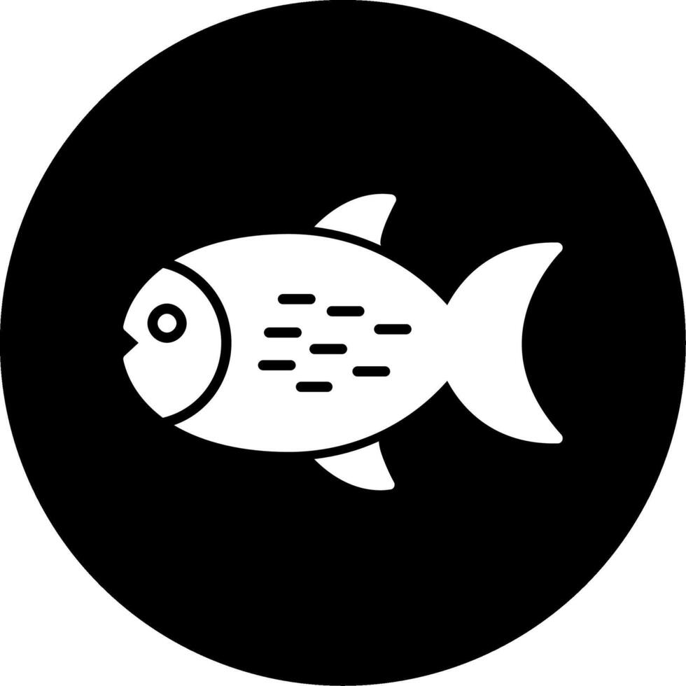 icono de vector de pescado