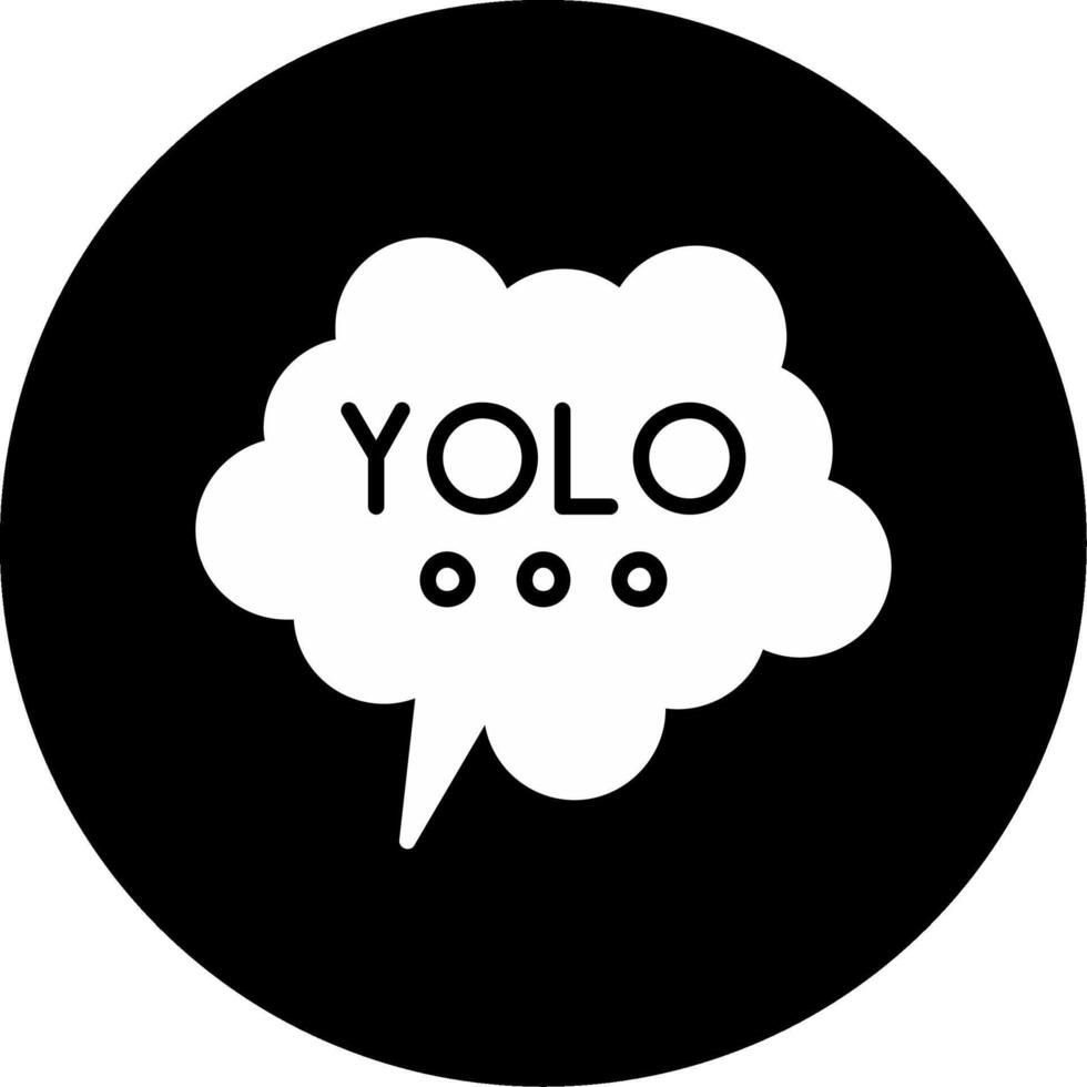 yolo vector icono