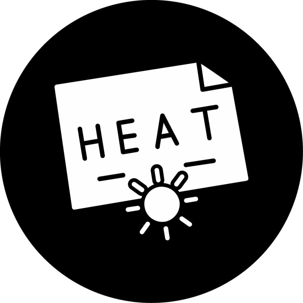 icono de vector de calor