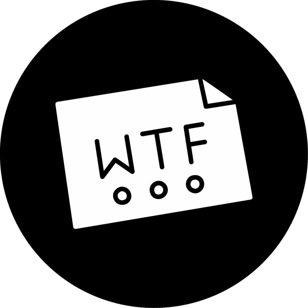 wtf vector icono
