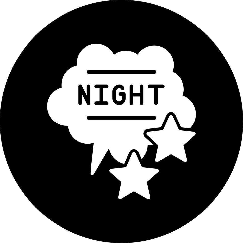 icono de vector de noche