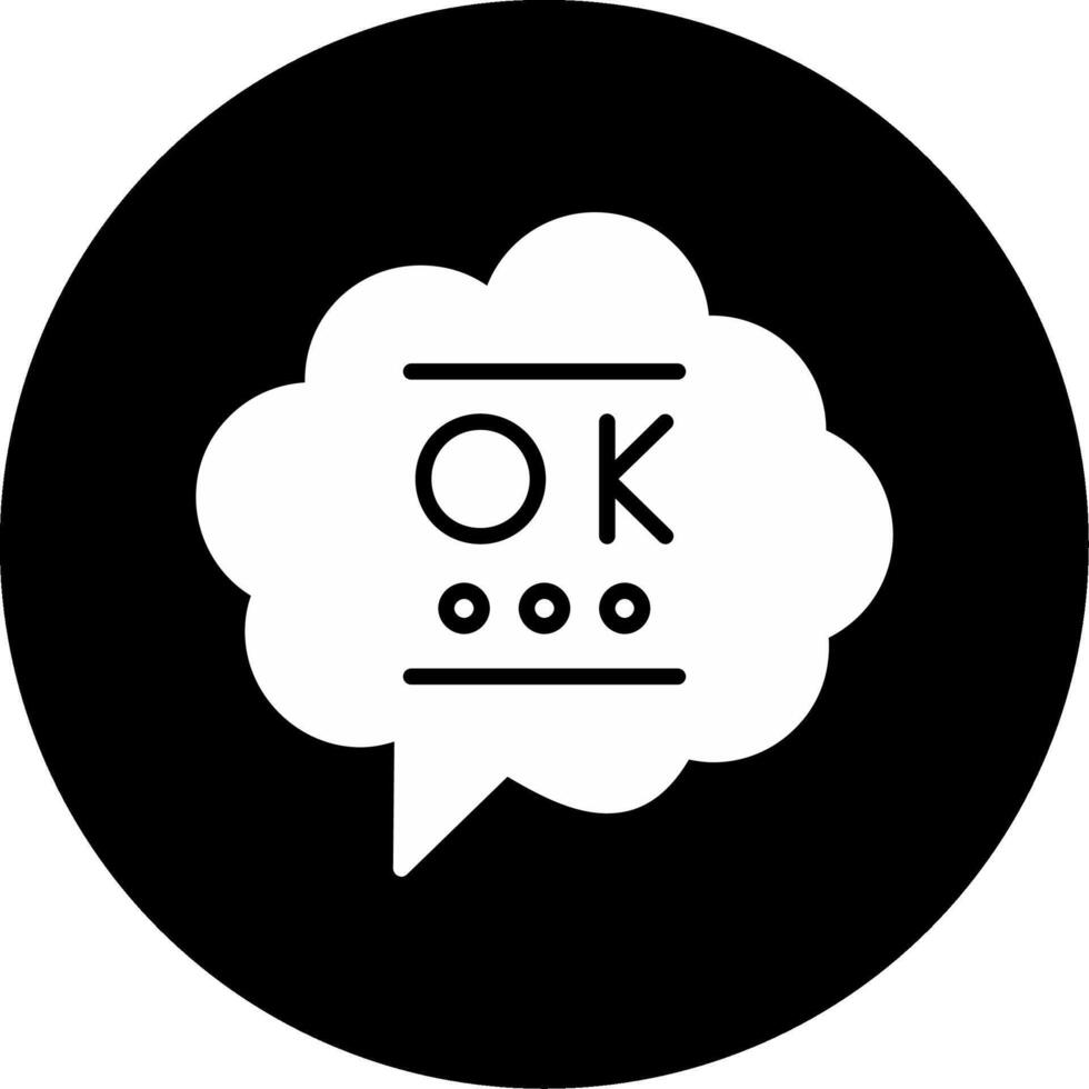 Okay vector icono