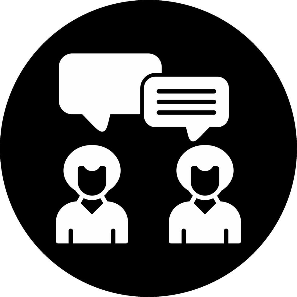 Couple Chat Vector Icon