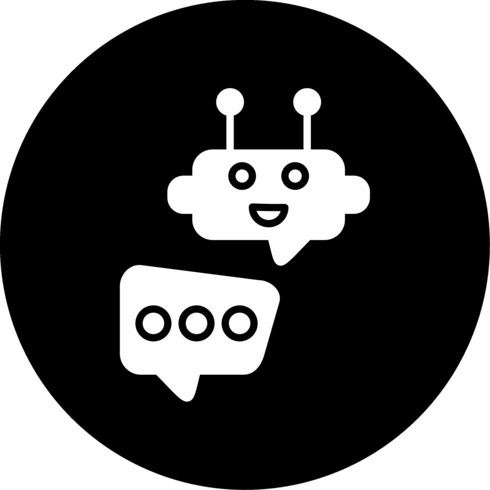 Robot Chat Vector Icon