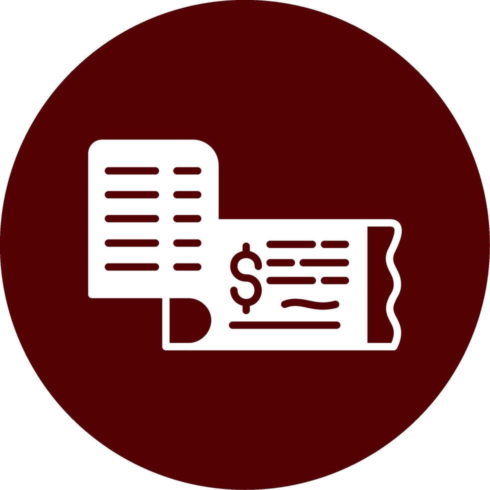 Cheque Vector Icon