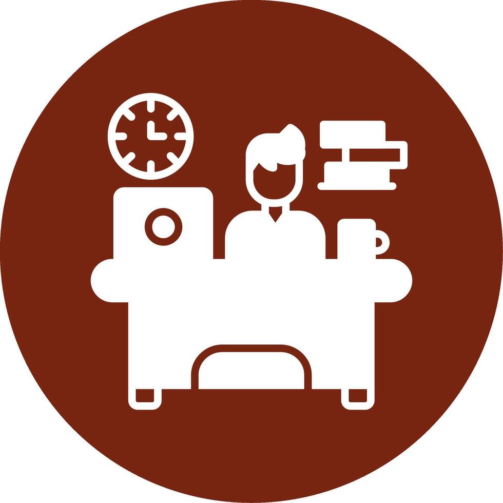Workaholic Vector Icon