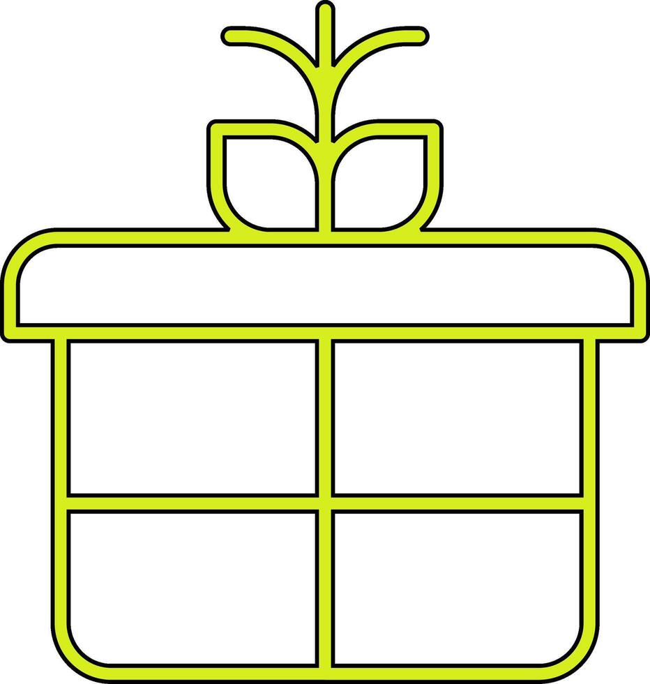 icono de vector de caja de regalo