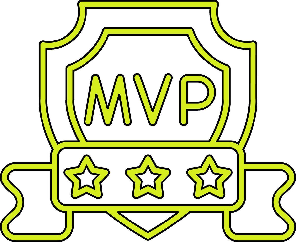 icono de vector de mvp