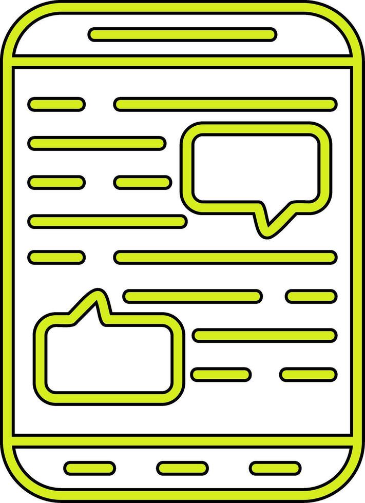 Mobile Chat Vector Icon