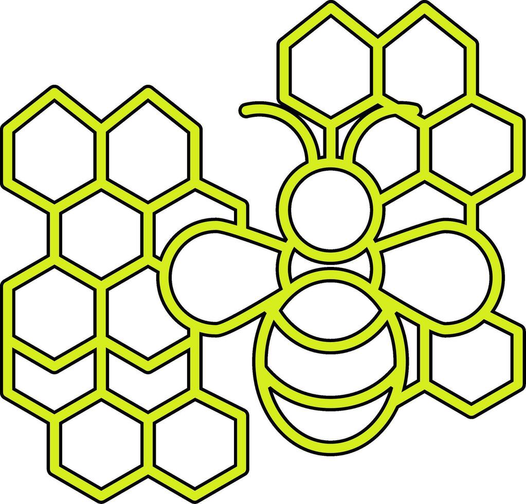 abeja terapia vector icono