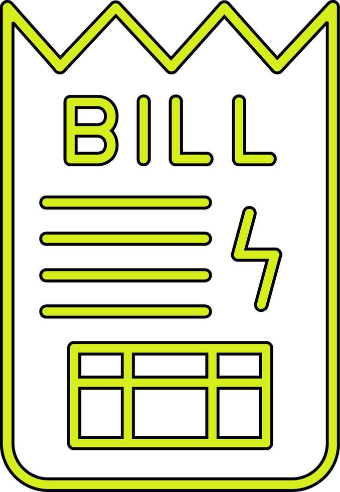 Bill Vector Icon