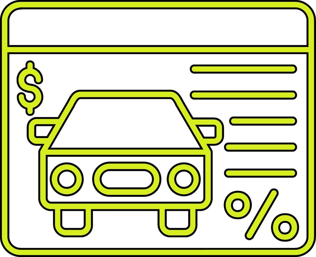 Car Loan Vector Icon
