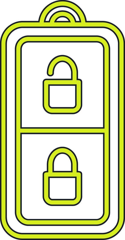 Car Key Vector Icon